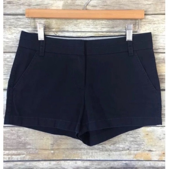 J. CREW NAVY CHINO SHORTS SIZE 2 - Picture 2 of 4